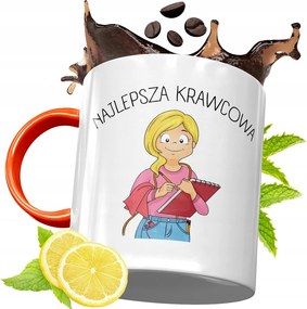 Narancssárga Bögre Szabónak Születésnapi Ajándék fényképes nyomtatással