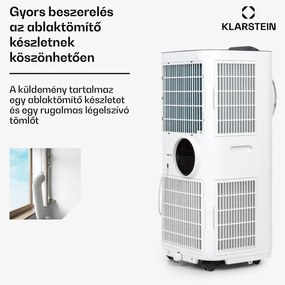 Kraftwerk Smart10K, mobil klíma, 3 az 1-ben, 10 000 BTU, irányítás alkalmazás által, fehér