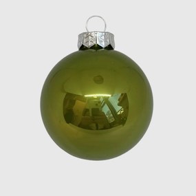 New Green &#039;21 üveg karácsonyi gömb szett 12*6cm