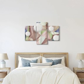 Kép - 3D absztrakció pasztell színekben (90x60 cm)