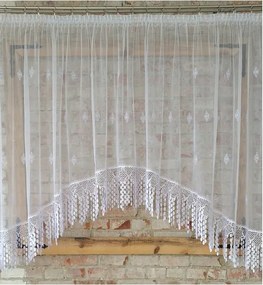 Készfüggöny 400x130, görög dísz, íves, gipiura 30cm