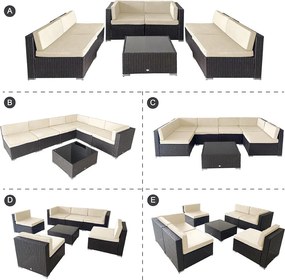 Avenberg CASA Kerti sarokgarnitúra