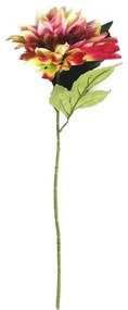 Művirág Dahlia rózsaszín-sárga, 68 cm