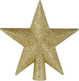 X-MAS csúcsdísz arany csillag 20 cm