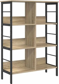 vidaXL Könyvespolc Sonoma tölgy 82 x 32 x 112 cm Faanyag