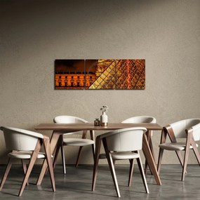 A párizsi Louvre képe (órával) (90x30 cm)