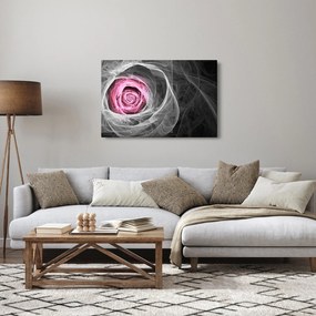 Kép - Absztrakt rózsa, fukszia (90x60 cm)
