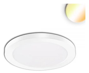 Slim Flex LED mélysugárzó, 12W, 1020lm, ColorSwitch 3000-3500-4000K változtatható fehér, 120°, CRI80, IP44, 16,5cm átmérő, fehér