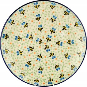 Ebédlő tányér 25 cm Ceramika Artystyczna Bolesławiec