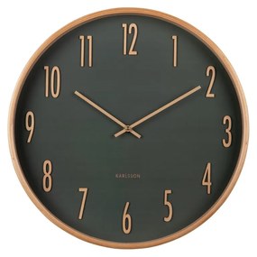 Karlsson 5996GR design falióra zöld, 40 cm átmérővel