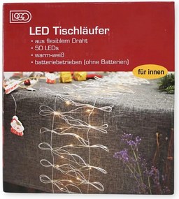 Karácsonyi lánc 50 LED, asztali futó