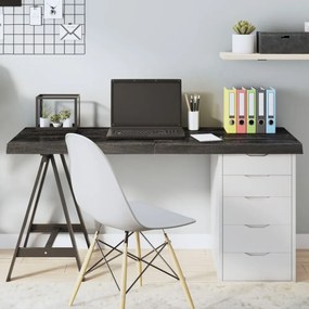 sötétbarna kezelt tömör tölgyfa asztallap 140x40x(2-6) cm