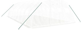 fehér acélvázas melegház 32 m² 8 x 4 x 2 m