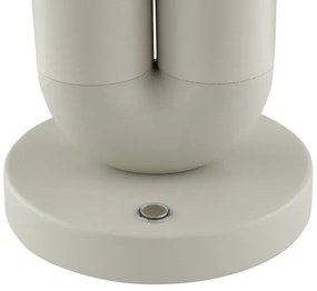 Brilliant - dimmelhető, újratölthető érintésvezérlésű asztali lámpa SAYU LED/2,5W/5V 2700K IP44 szürke