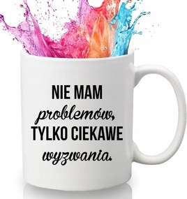 Bögre Fehér 330 ml Kerámia Vicces Ajándék Felirattal Érdekes Kihívások