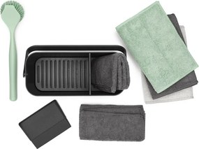 Sötétszürke újrahasznosított műanyag mosogató szett SinkSide – Brabantia