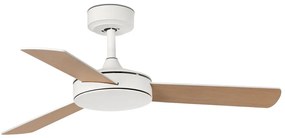 FARO 33603DC - Mennyezeti ventilátor MINI MALLORCA S barna/fehér á. 106 cm + távirányítás