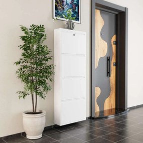 Locking cipősszekrény, fehér, 50 cm – TR159ORN1114