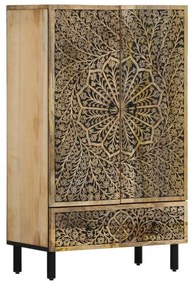 tömör mangófa magasszekrény 60 x 33 x 100 cm