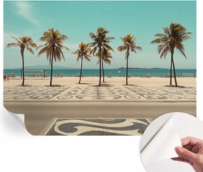 Fotótapéta Dekoratív Fali Tapéta Pálmafák tengerpart 312x219