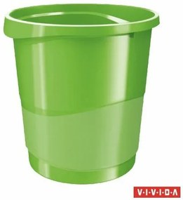 Papírkosár, 14 liter, ESSELTE Europost, Vivida zöld (E623950)