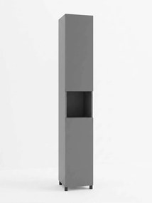 Slim konyhaszekrény, antracit, 30 cm