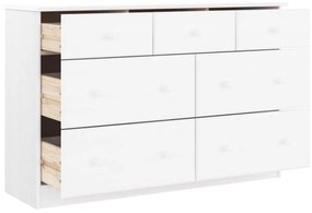 ALTA fehér tömör fenyőfa komód 112x35x73 cm