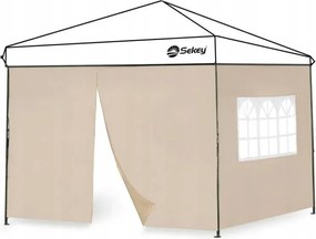 Fal Oldalfalak Pavilon Sátor Pavilon 3x3 2 Db Cappucino