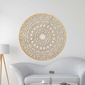 Fából készült mandala a falon | POIET