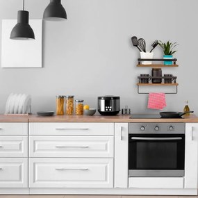 STILISTA Fali polc Volato Duo 2 db 40 cm barna