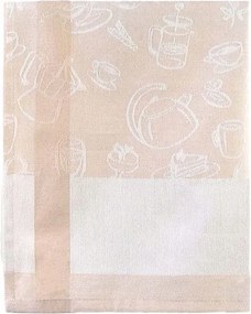 Konyhai törlőkendő pamut 50x70 homokszínű