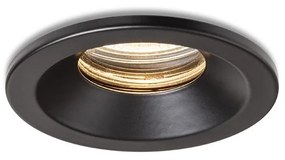 RENDL-R13599 BELLA Fekete Színű Fürdőszobai Mennyezetbe Építhető Lámpa 1x15W GU10 IP65