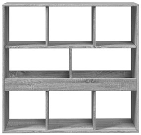 szürke sonoma színű szerelt fa térelválasztó 100 x 33 x 94,5 cm