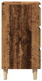 Éjjeliszekrény Régi fa 40x35x69 cm Gépelt fa