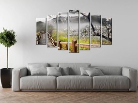 Gario Vászonkép Virágzó meggyfa - 7 részes Méret: 140 x 80 cm