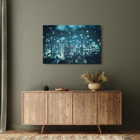 Egy ragyogó metropolisz képe (90x60 cm)