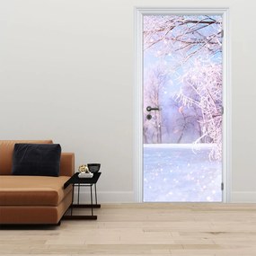 Fotótapéta ajtóra - Fagyos tél (95x205cm)