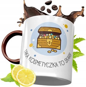 Bordó Bögre Kozmetikai Táskáknak Születésnapra Ajándék fényképes nyomtatással