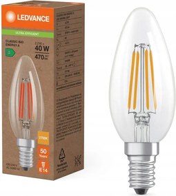 Led Gyertya Izzó E14 B35 2.2W 40W 470lm 2700K Meleg Fehér 320° Ledvance