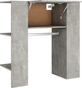vidaXL betonszürke szerelt fa előszobaszekrény 97,5 x 37 x 99 cm
