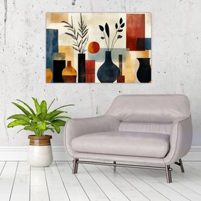 Kép - Kubista vázák (90x60 cm)
