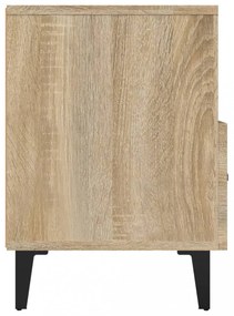 sonoma tölgy színű szerelt fa TV-szekrény 80 x 36 x 50 cm