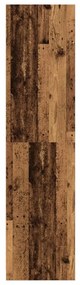 antik fa színű szerelt fa ruhásszekrény 100 x 50 x 200 cm