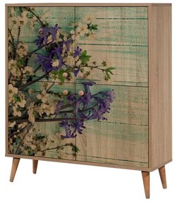 Mega Sonoma Oak Flowers II szekrény