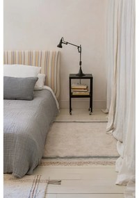 Kék-krémszínű mosható kézi szövésű pamut szőnyeg 140x200 cm Gastro Vintage Blue – Lorena Canals