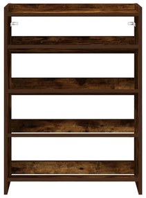 füstös tölgy színű szerelt fa cipőtartó 60x25x81 cm