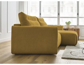 Okkersárga sarokkanapé Aden – Bobochic Paris