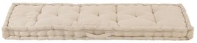 bézs pamut raklappadló-párna 120 x 40 x 7 cm