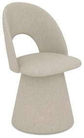 Bézs kárpitozott étkezőfotel Kalo – Makamii