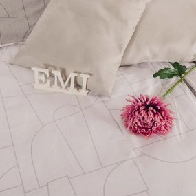 EMI Velur szürke pamutszatén ágyneműhuzat